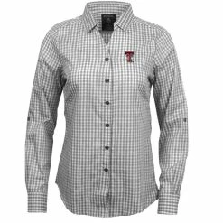 ANTI01 Women's Antigua Texas Tech Structure L/S Button Down