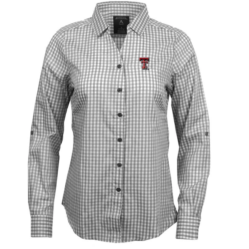 ANTI01 Women's Antigua Texas Tech Structure L/S Button Down 3 ANTI01 Women's Antigua Texas Tech Structure L/S Button Down