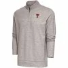 ANTI01 Men's Antigua Texas Tech Gambit Fleece 1/4 Zip -Sports Equipment Sales 104645