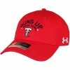 1UND01 Men's Under Armour Texas Tech Guns Up Cotton Adjustable Cap -Sports Equipment Sales 19UH100M555GU