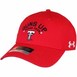 1UND01 Men's Under Armour Texas Tech Guns Up Cotton Adjustable Cap