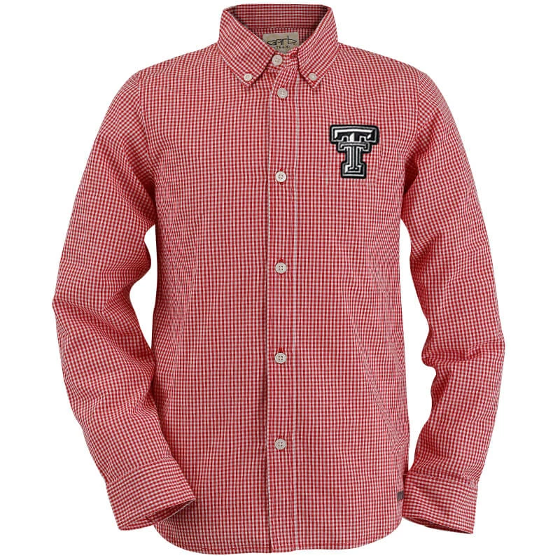Infant Garb Texas Tech Cole Woven Gingham Button Down 3 Infant Garb Texas Tech Cole Woven Gingham Button Down