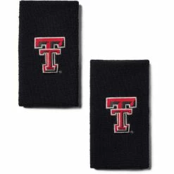 1UND01 Under Armour Texas Tech 6" Performance Wristband 2-Pack