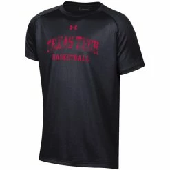 1UND01 Youth Under Armour Texas Tech Basketball S/S Tee