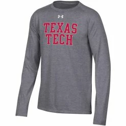 1UND01 Youth Under Armour Texas Tech L/S Tee