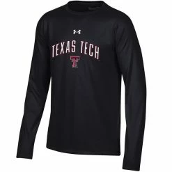 1UND01 Youth Under Armour Texas Tech L/S Tee