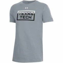 1UND01 Youth Under Armour Texas Tech Performance Cotton S/S Tee