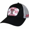 1UND01 Men's Under Armour Texas Tech Twill Patch Cotton Trucker Cap -Sports Equipment Sales 22UH801M999