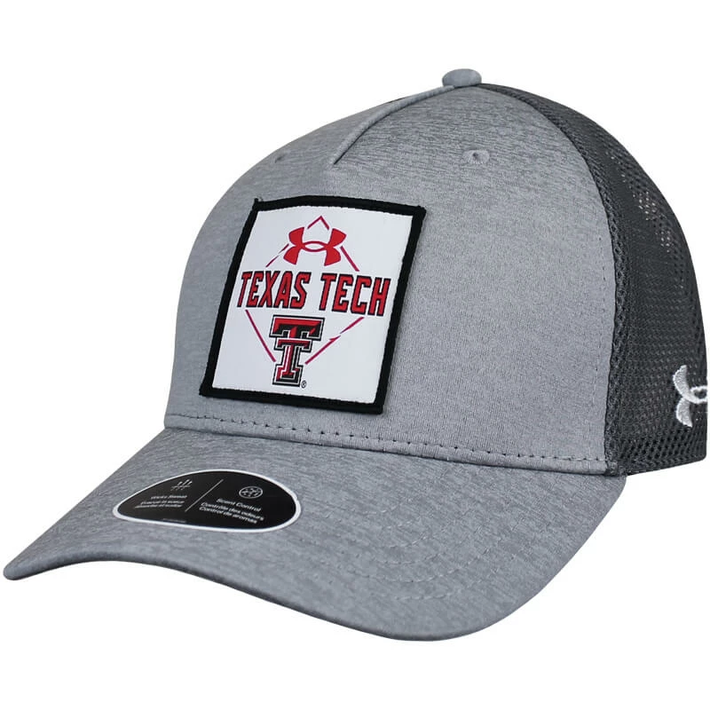 1UND01 Men's Under Armour Texas Tech Woven Patch Trucker Cap 3 1UND01 Men's Under Armour Texas Tech Woven Patch Trucker Cap