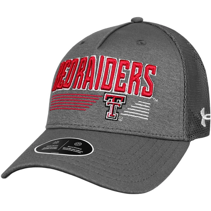 1UND01 Men's Under Armour Texas Tech Red Raiders Twist Trucker Cap 3 1UND01 Men's Under Armour Texas Tech Red Raiders Twist Trucker Cap