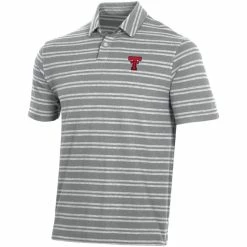 1UND01 Men's Under Armour Texas Tech Throwback Stripe Polo