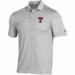 1UND01 Men's Under Armour Texas Tech Playoff Heather Polo