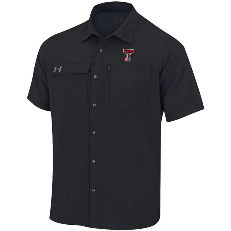 1UND01 Men's Under Armour Texas Tech Motivate Button Up 3 1UND01 Men's Under Armour Texas Tech Motivate Button Up