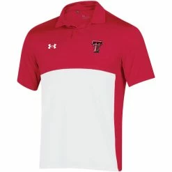 1UND01 Men's Under Armour Texas Tech Blocked Polo