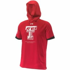 1UND01 Men's Under Armour Texas Tech Hooded S/S Shooter Shirt