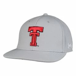 1UND01 Men's Under Armour Texas Tech Throwback Huddle Fitted Cap