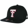 1UND01 Men's Under Armour Texas Tech Throwback Huddle Fitted Cap -Sports Equipment Sales 23UH551M999TB