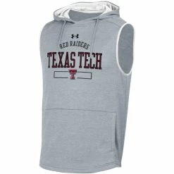 1UND01 Men's Under Armour Texas Tech Terry Sleeveless Hoodie