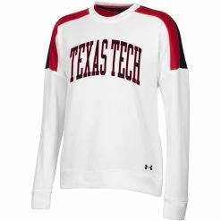 1UND01 Women's Under Armour Texas Tech Tech Terry Crew