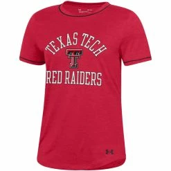 1UND01 Women's Under Armour Texas Tech Twist S/S Tee