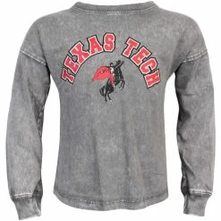 Youth Gameday Couture Texas Tech Faded Wash L/S Tee