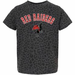 Toddler Gameday Couture Texas Tech All The Cheer Leopard S/S Tee