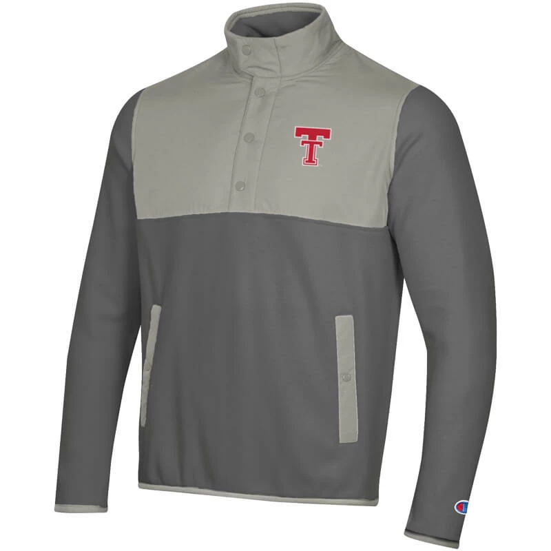 GEAR/ALTAPP Men's Champion Texas Tech Explorer Fleece 1/2 Snap 4 GEAR/ALTAPP Men's Champion Texas Tech Explorer Fleece 1/2 Snap - Image 2