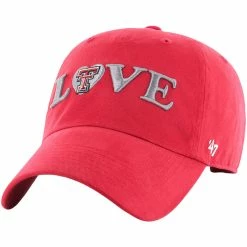 TWIN02 Women's '47 Brand Texas Tech Love Clean Up Cap