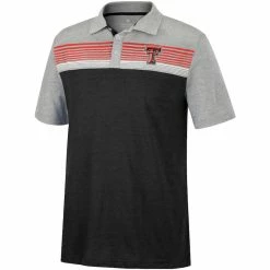 COLO01 Men's Colosseum Texas Tech Caddie Polo