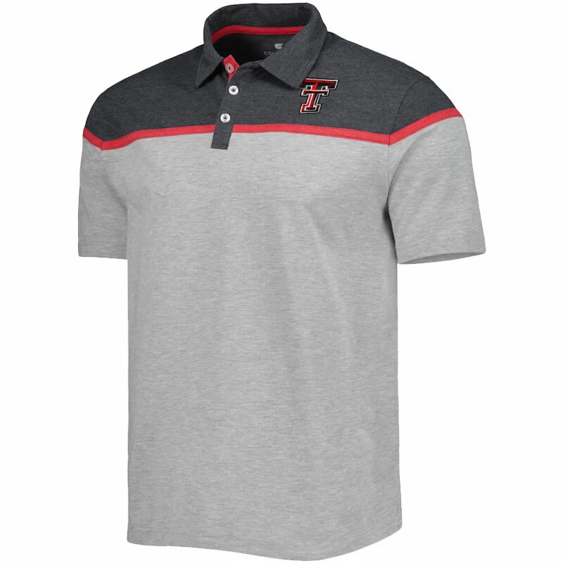 COLO01 Men's Colosseum Texas Tech Chamberlain Polo 3 COLO01 Men's Colosseum Texas Tech Chamberlain Polo