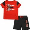 COLO01 Infant Colosseum Texas Tech Baby Herman S/S Tee & Shorts Set