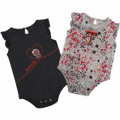 COLO01 Infant Colosseum Texas Tech Sweet Pea Onesie 2-Pack