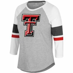 COLO01 Women's Colosseum Texas Tech Andie Raglan Tee