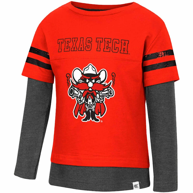 COLO01 Toddler Colosseum Texas Tech Gardookas Layered L/S Tee 3 COLO01 Toddler Colosseum Texas Tech Gardookas Layered L/S Tee