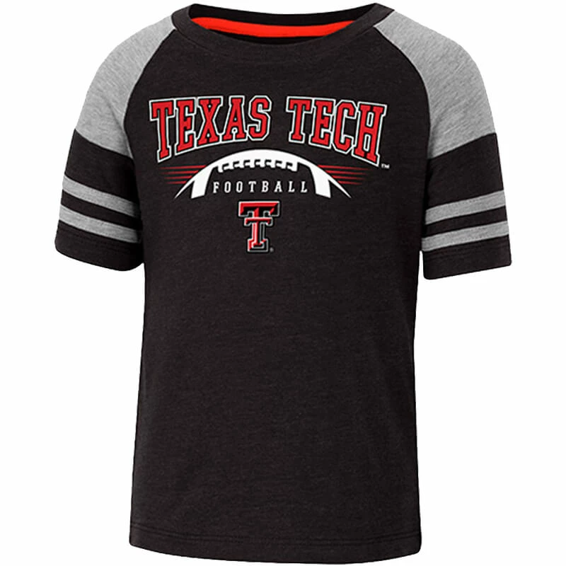 COLO01 Toddler Colosseum Texas Tech Michael Football S/S Tee 3 COLO01 Toddler Colosseum Texas Tech Michael Football S/S Tee