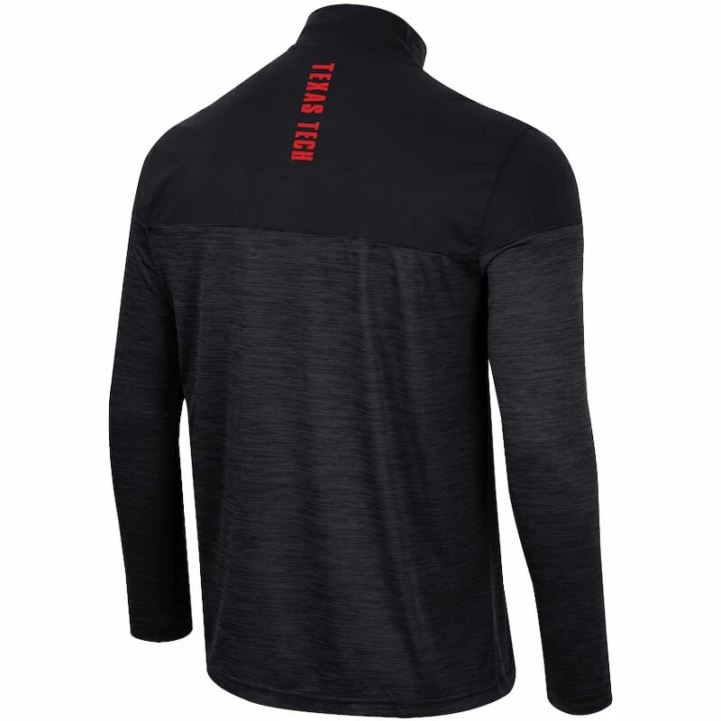 COLO01 Men's Colosseum Texas Tech Positraction 1/4 Zip Windshirt 4 COLO01 Men's Colosseum Texas Tech Positraction 1/4 Zip Windshirt - Image 2