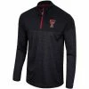 COLO01 Men's Colosseum Texas Tech Positraction 1/4 Zip Windshirt -Sports Equipment Sales COUZ11517