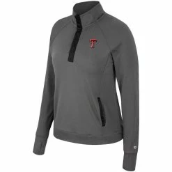COLO01 Women's Colosseum Texas Tech Pull The Switch 1/4 Zip