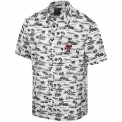 COLO01 Men's Colosseum Texas Tech Spontaneous Is Romantic Camp Shirt