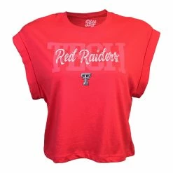 STEP04 Women's Blue 84 Texas Tech Jersey Muscle Tee
