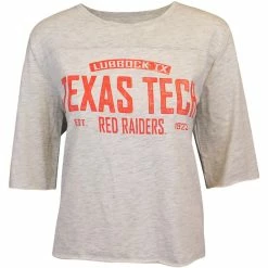 STEP04 Women's Blue 84 Texas Tech Trunk Road 3/4 Sleeve Tee