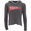 STEP04 Women's Blue 84 Texas Tech Pennant Cropped Hoodie -Sports Equipment Sales R1265