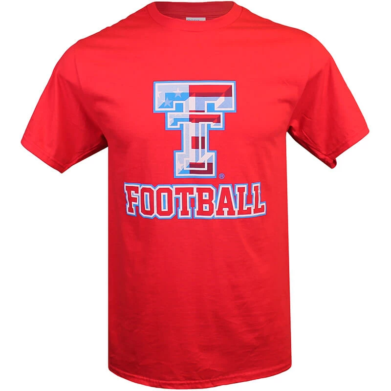 CARDS01 Youth CSC Texas Tech America Football S/S Tee 3 CARDS01 Youth CSC Texas Tech America Football S/S Tee