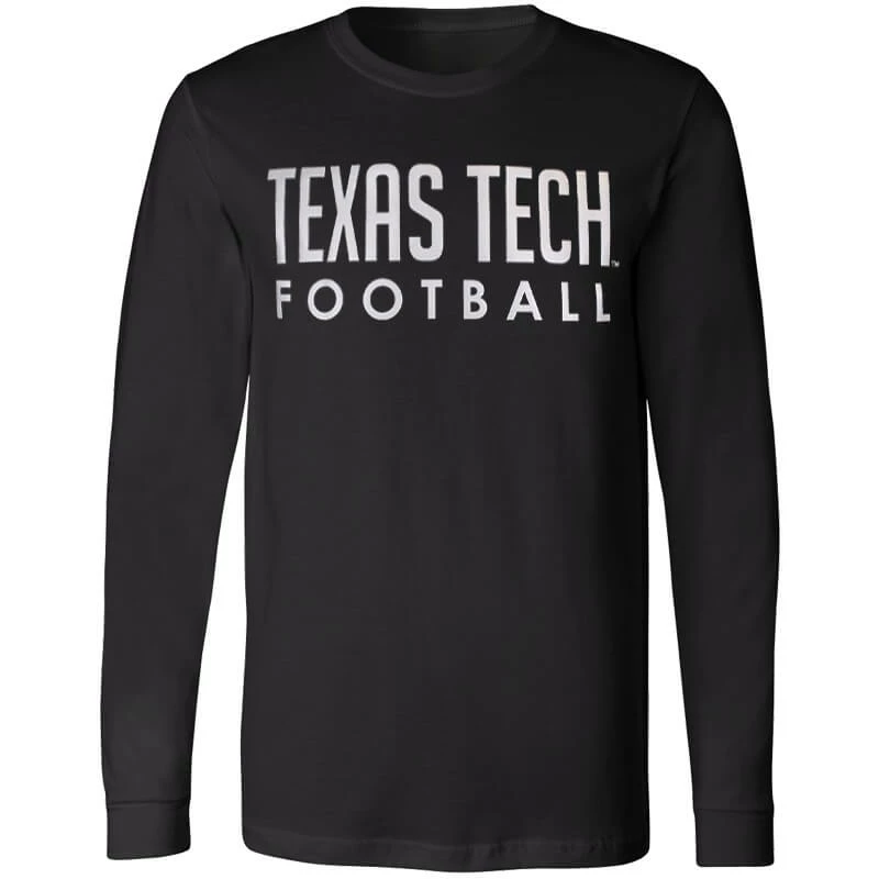 CARDS01 Adult CSC Texas Tech Football Reflective L/S Tee 3 CARDS01 Adult CSC Texas Tech Football Reflective L/S Tee