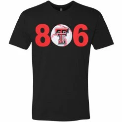 CARDINAL'S TEAM Adult CSC Texas Tech 806 Baseball S/S Tee