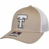 WYTCUSTOM Adult CSC Texas Tech Vault Double T Trucker Cap 1 WYTCUSTOM Adult CSC Texas Tech Vault Double T Trucker Cap -Sports Equipment Sales TT795TRKHWH22
